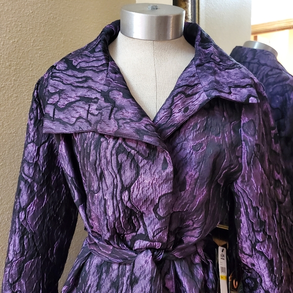 New 2OH Threads Two Old Hippies Purple Tie Wasit Jacket Size Medium - Picture 3 of 12